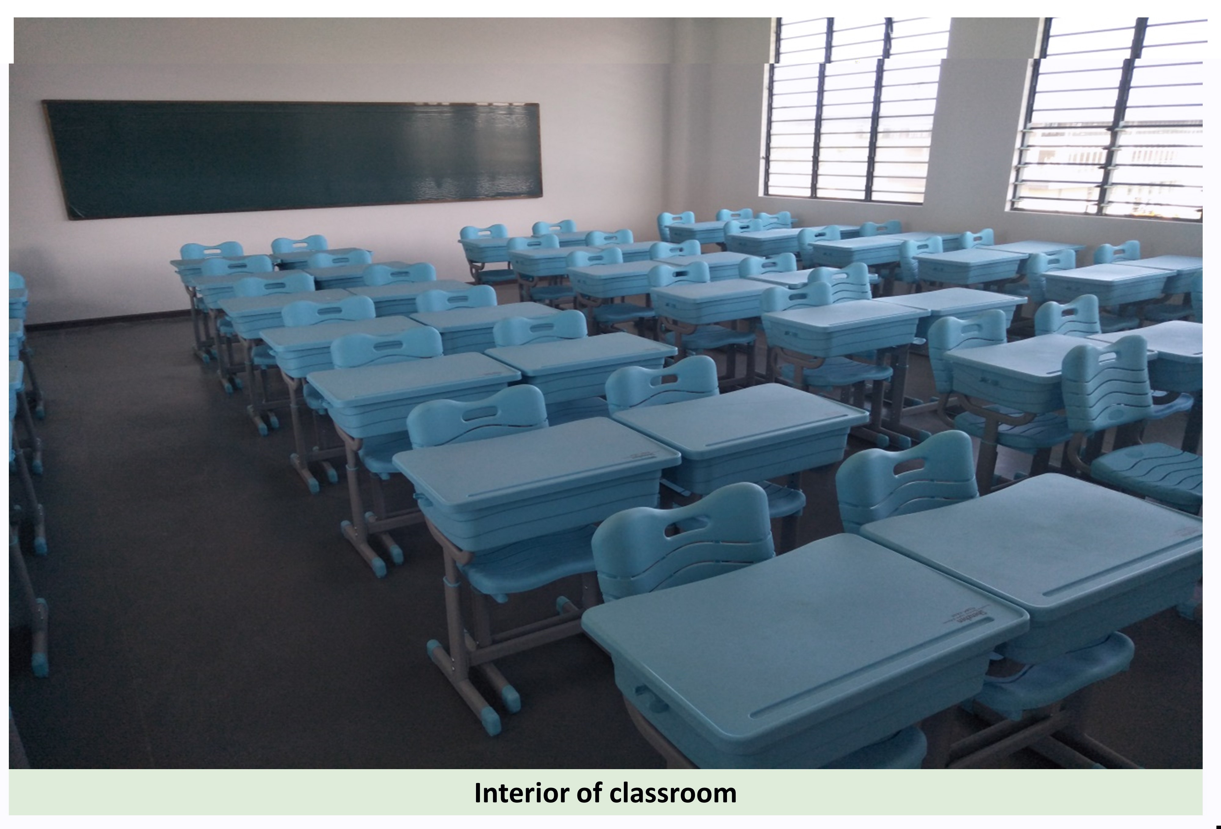 Interior of classroom