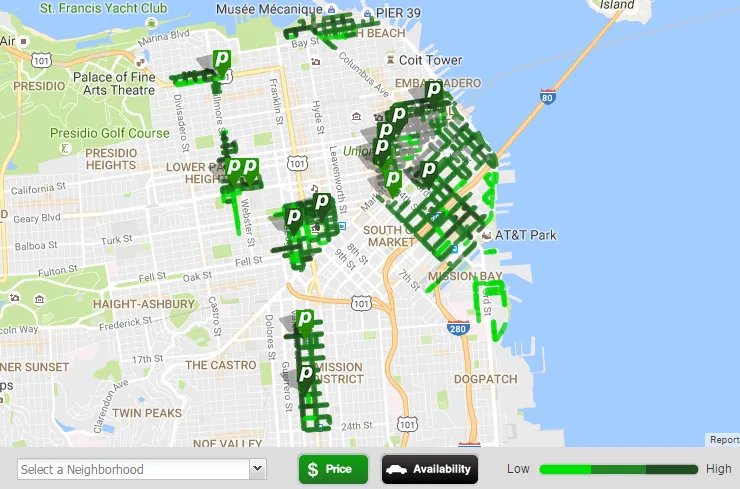 SFpark map